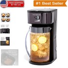 Versatile 3-Quart Iced Beverage Maker: Coffee, Tea, Lattes - Automatic & Stylish