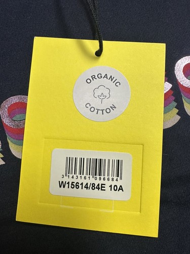 New MARC JACOBS KIDS Logo-Print Navy/Pink Girls T-Shirt W15614 - Size 10 Years - Picture 3 of 10