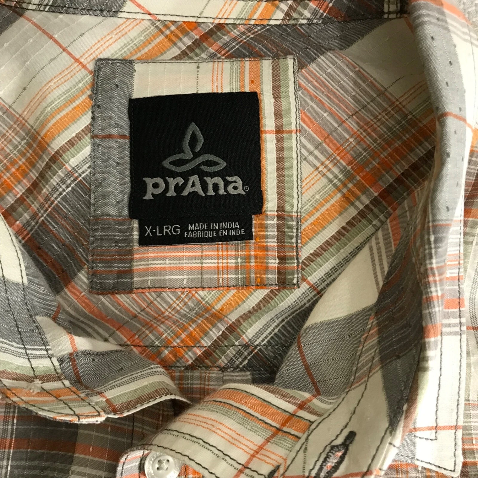 prana button up short sleeves plaid flap pockets gorpcore shirt