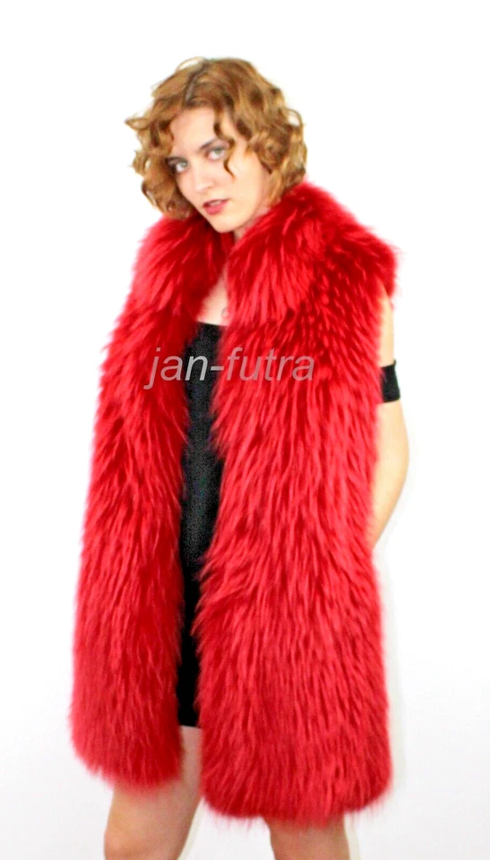 Finnish Raccoon Fur Vest Jacket Coat Women's Genuine Size S/M Natural New - Image 4 of 4