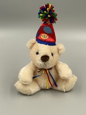 DAN DEE 7  Beige Birthday Hat Teddy Bear Collector  s Choice Stuffed Animal