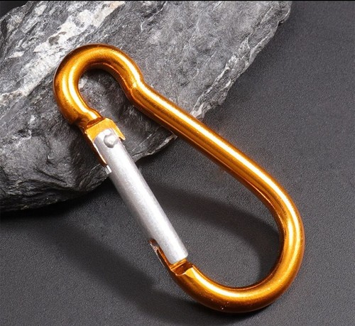 Stainless Aluminium carabiner clip Clasp Hook Keyring Camping Carabina uk new - Picture 5 of 73