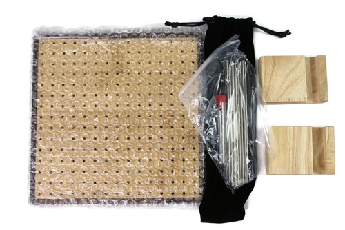 7.8" Crochet Blocking Board with 20 Pins/Pegs, Blocking Board for Crocheting - Picture 4 of 7