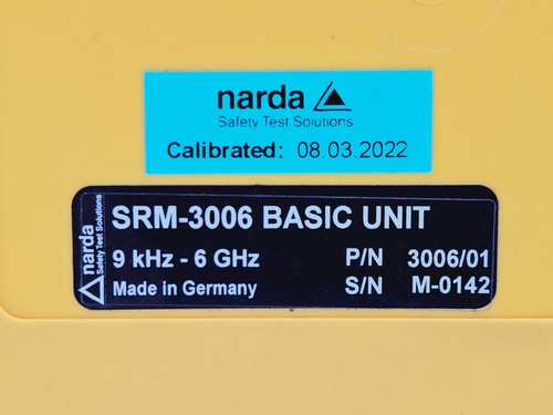 Medidor selectivo de radiación Narda SRM-3006 3006/01 + 3501/03 sonda 27 MHz - 3 GHz - Imagen 6 de 18