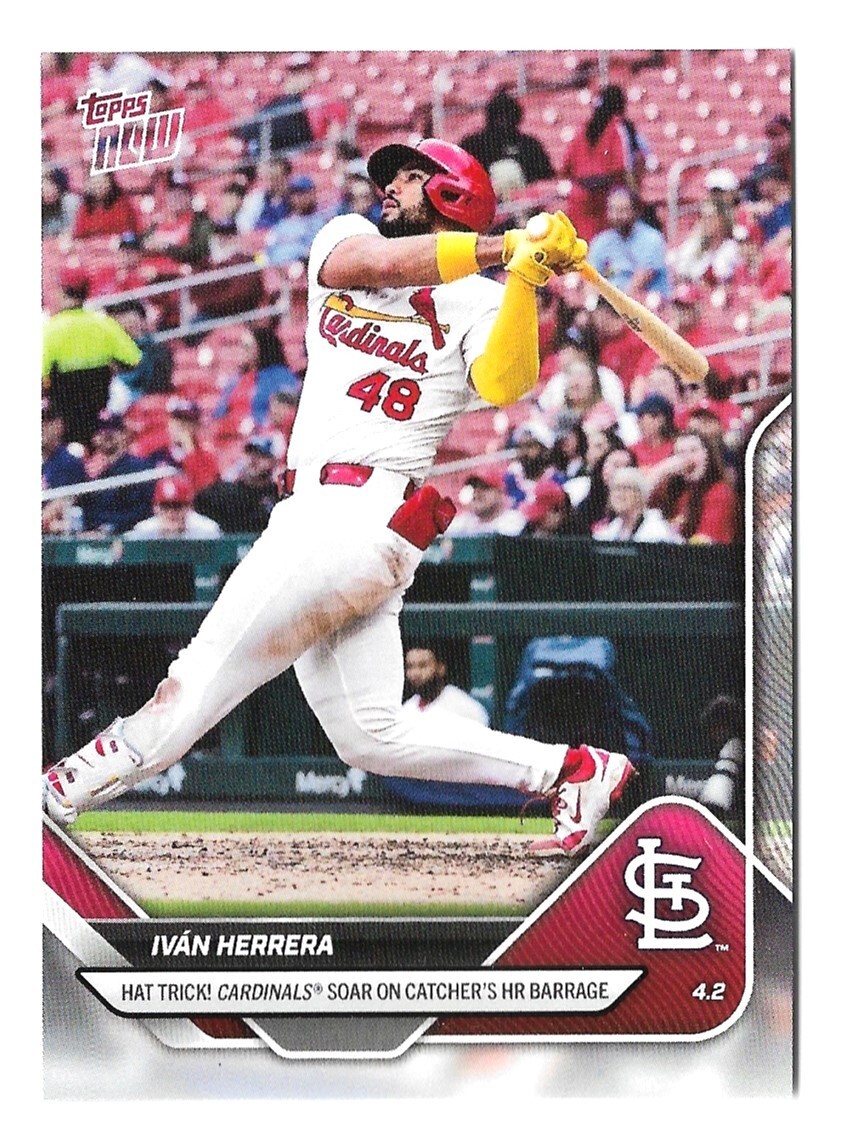 2025 TOPPS NOW - #31 - IVAN HERRERA - HAT TRICK! 3 HR BARRAGE (CARDINALS)