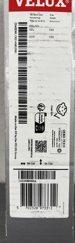 Orig VELUX Verdunkelungsrollo GGL GPL..GGU GPU GHU..GIL GIU GDL blaugrau 4581 - Bild 2 von 2