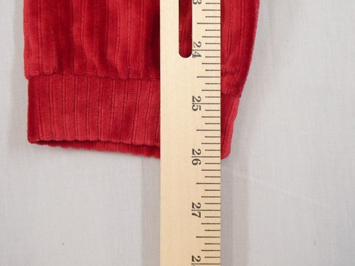 Laura Ashley Baby Girl Corduroy Overalls Dark Red Jumpsuit Buttons Ruffle 18M - Picture 5 of 14