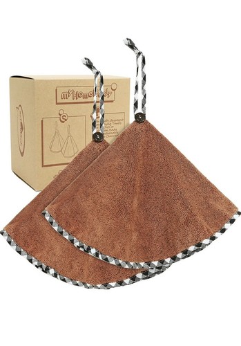 Hand Towels for Kitchen - Soft, Absorbent Charcoal Fiber Bathroom - Modern - 第 1/7 張圖片