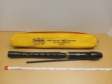 Peripole Angel Soprano Halo Recorder Model PB 6001 German Fingering Black