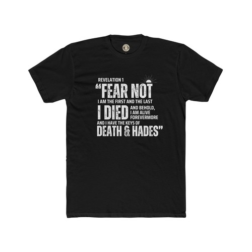 Unisex T-Shirt Offenbarung 1 Jesus Zitat, mutig, inspirierend - Bild 8 von 46