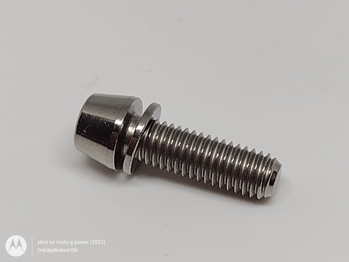 SILVER Taper Titanium Stem Bolts For Industry Nine I9 A318 A35 M5x16 6 Bolts - Picture 3 of 5