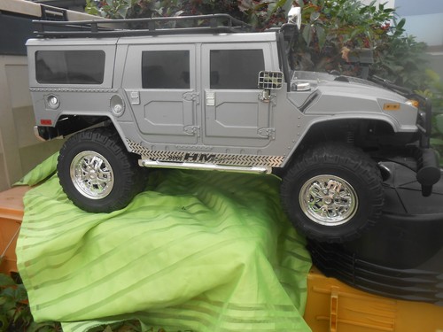 XXXL Rc Auto SUV Truck ca. 68cm lg --Hummer-- silberfarbig - Bild 6 von 23
