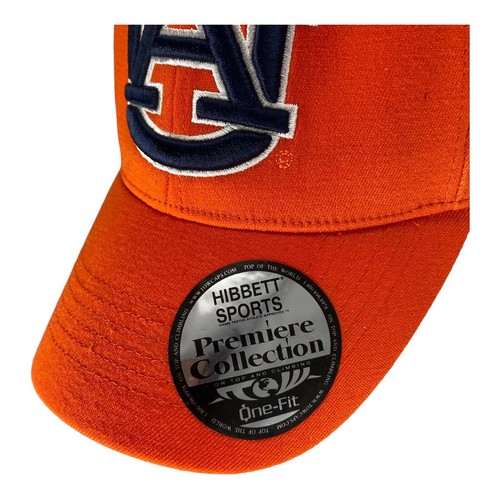 Auburn University Hat One Fit Orange Blue Hibbett Sports Premiere Collection - Picture 2 of 8