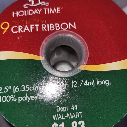 3 Rolls NEW CELEBRATE IT SUPER CUTE SATIN HOLDIAY RIBBON PRINTED - Picture 7 of 8