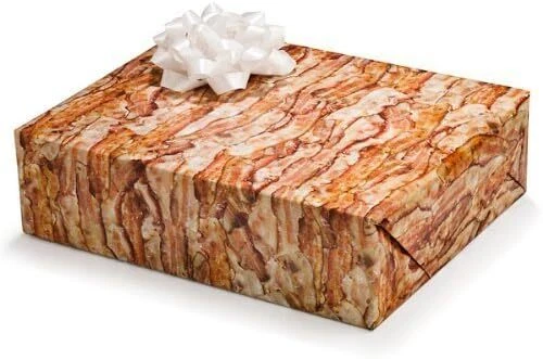 TIRAS DE TOCINO Papel de Envolver Regalo - Divertida Mordaza Broma Novedad - Archie McPhee Foto 2 de 2