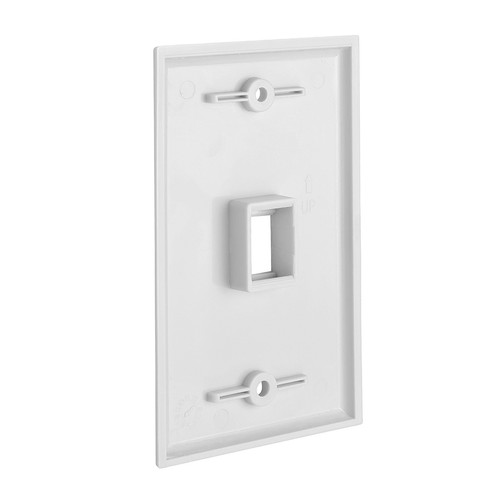 Keystone Wall Plate Jack Insert RJ45 CAT5e CAT6 White Face Plate LOT - Afbeelding 7 van 93