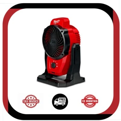 Milwaukee M12AF-0 12V Li-ion Cordless 152mm (6") Mounting Fan - Skin Only NEW AU - image 1 of 4