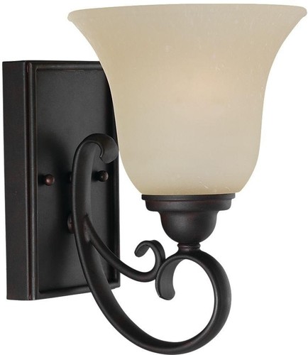 1 Light Sconce Outdoor Wall Lighting Chestnut Bronze Led White Shade Glass New 1 Light Sconce Outdoor Wall Lighting Chestnut Bronze Led White Shade Glass New