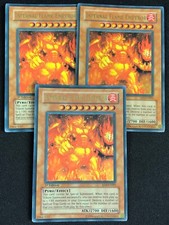 YUGIOH INFERNAL FLAME EMPEROR SD3-EN001 1ST ULTRA X3 LP
