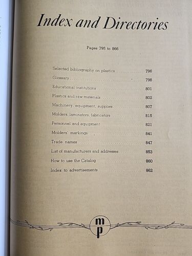 RARE 1945 Plastics Catalog The 1943 Encyclopedia of Plastics Hardcover Trade Book - Bild 21 von 24