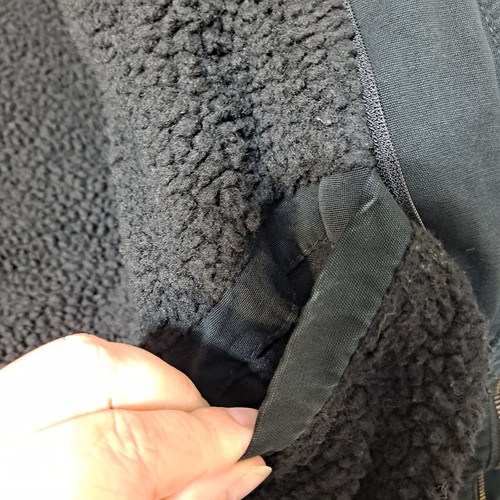 Levi's Jacket Men XL Black Coat Sherpa Lined Grunge Whimsygoth Dark Academia Y2K - Picture 14 of 15