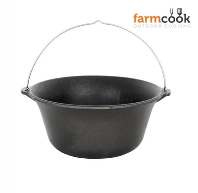 Gulaschkessel Suppenkessel Kessel Topf Grilltopf Gusseisen Eisen Grill Farmcook