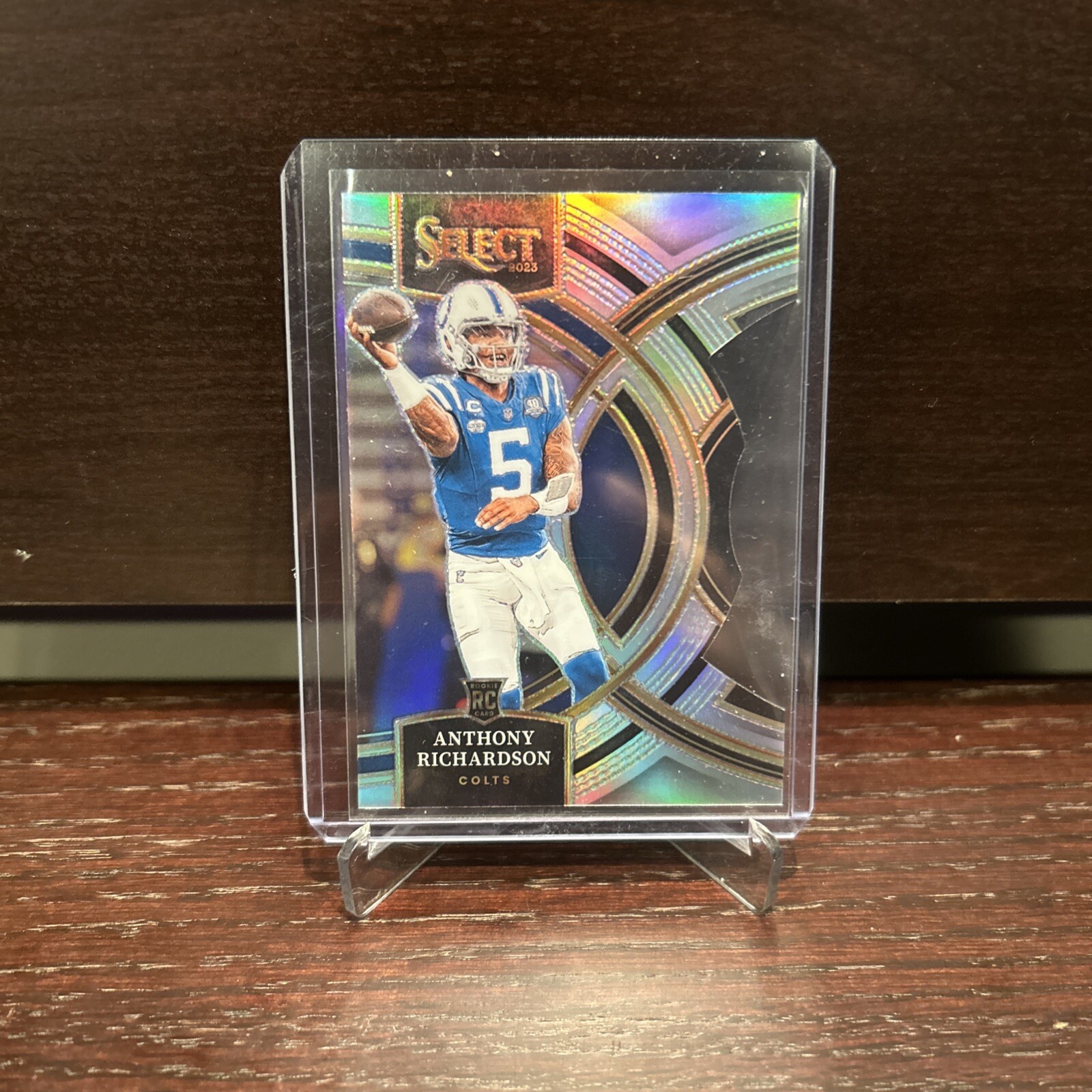 2023 Panini Select - Premier Level Silver Prizm Die-Cut #117 Anthony Richardson