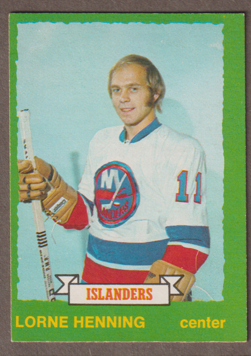 1973-74 OPC O-PEE-CHEE Lorne Henning 218 Whiteback Set Break NM-