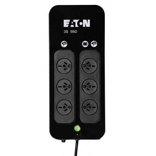 Eaton 3S UPS 550VA Uninterruptible Power Supply Surge Protector 6 Way PowerBoard