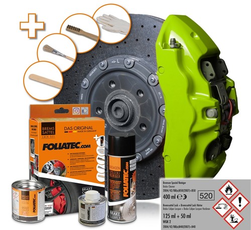 Foliatec Bremssattellack in Schwarz Rot Gold Blau Silber Gelb Grün Grau Orange - Bild 25 von 25