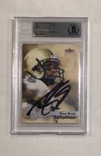 DREW BREES RC 2001 FLEER ROOKIE REVOLUTION CARD #3 SIGNED AUTOGRAPH BGS AUTO