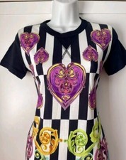 Super Cute Color Jewel Stripe dress by Versace Jeans Couture New Size Small BNWT