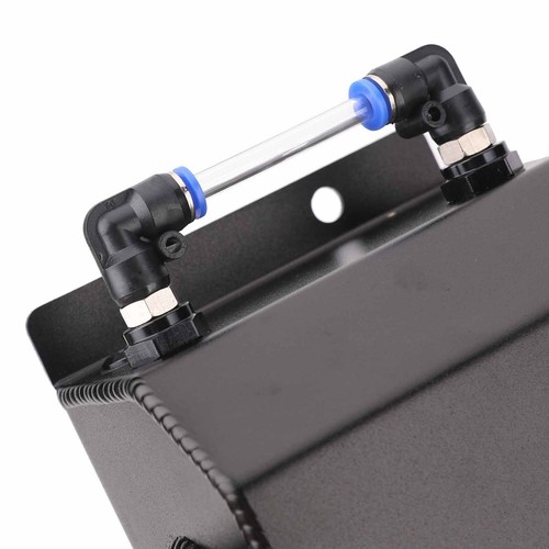 1L Black Aluminum Coolant Radiator Overflow Recovery Water Tank/Bottle Universal - Picture 12 of 14