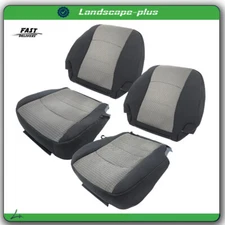 Driver & Passenger Bottom Top Seat Cover Gray For Dodge Ram 1500 2500 2009-2012