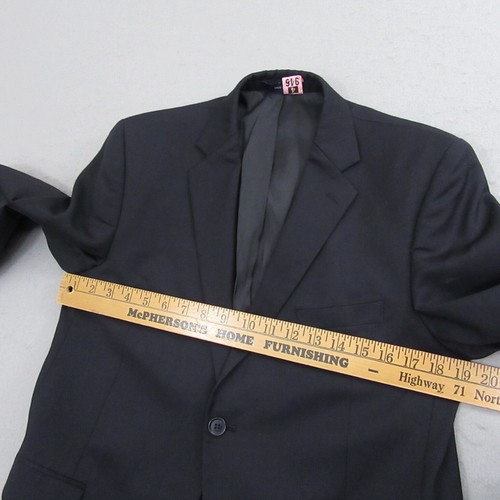 Lord & Taylor Boys Sport Coat Size 20R Black Wool Blend Blazer Single Vent - Picture 7 of 12