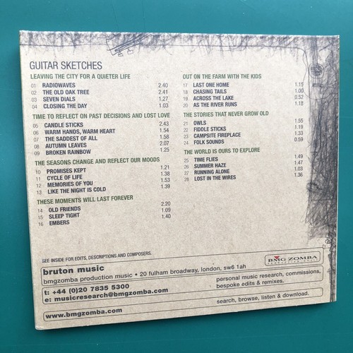 GUITAR SKETCHES Bruton Library Soundtrack CD Digipak Documentary Film Score 460 - Picture 2 of 8