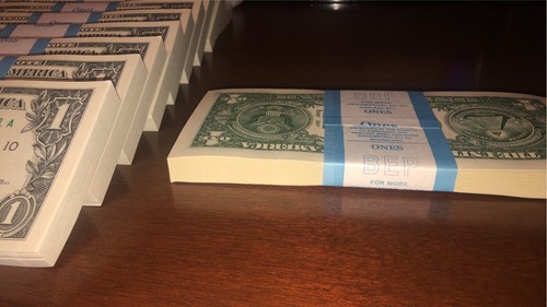 2021 ONE DOLLAR $1 Notes CRISP UNCIRCULATED from BEP PACK (100 Sequential Notes) - Picture 3 of 3