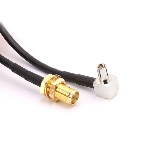 SMA Female Jack To TS9 Male Right Angle RG174 Pigtail Cable 20cm Coaxial - Picture 7 of 8