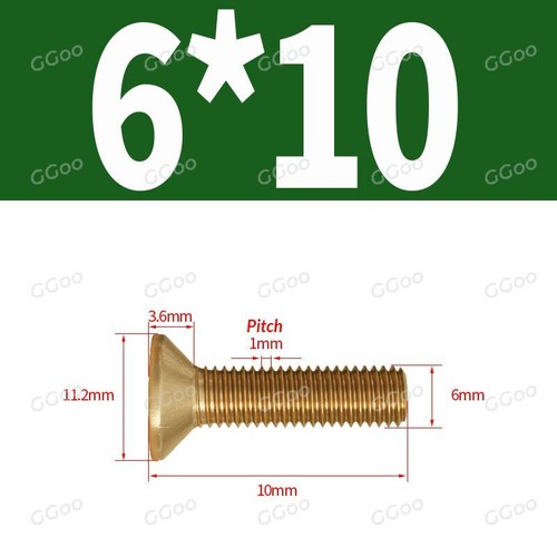 PHILLIPS MACHINE SCREWS COUNTERSUNK FLAT HEAD BOLTS M2 M2.5 M3 M4 M5 M6 M8 BRASS - Picture 45 of 65