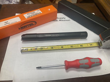 Hertel 2000841, Indexable Cut-Off Holder. HU-I16R90-2.5D-E, 3/4" Shank, Coolant