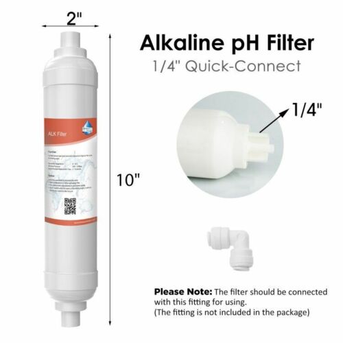 1-20 Pack 4-Layer Alkaline Water Filter pH+ Inline Mineral Ionizer RO Cartridges - Picture 2 of 21