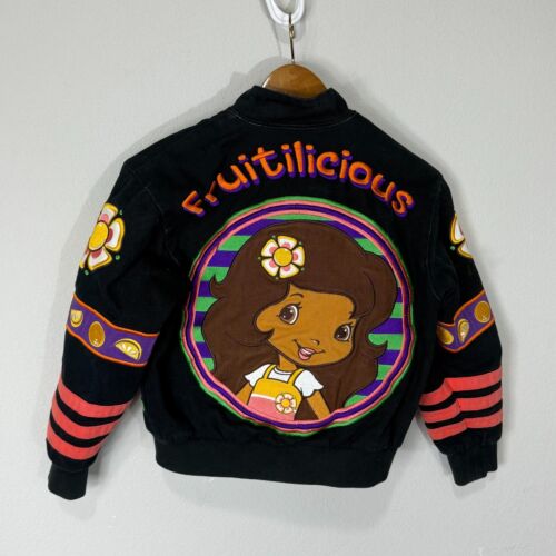 Vintage Strawberry Shortcake Racing Jacket Orange Blossom Medium Good Condition - Picture 5 of 18