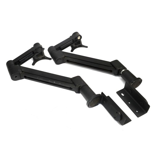 (Set bestehend aus 2) Innovative schwarze Monitorarme VESA FDMI MIS-D Standard 100 x 100 mm Halterung - Bild 1 von 4