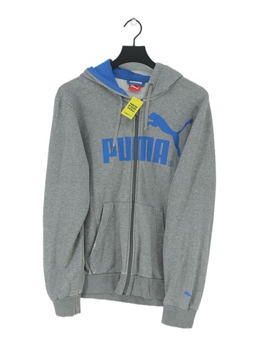 Sweat à capuche homme Puma M gris graphique 100% autre fermeture éclair magasin intégrale