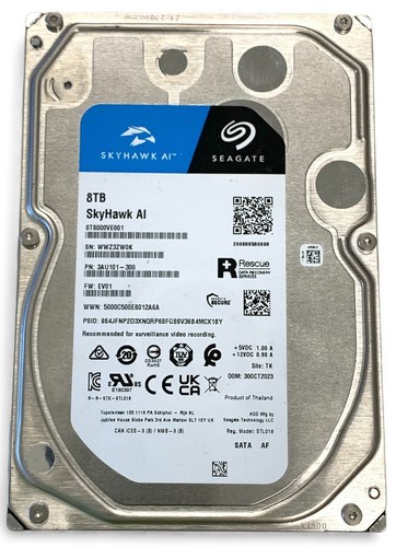 Skyhawk AI Seagate 8TB ST8000VE001 Interne Festplatte (Null "Einschaltstunden") - Bild 1 von 2