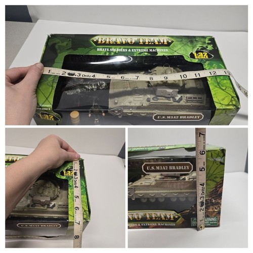 1:32 US M3A2 Bradley Bravo Team Panzer Modell Unimax Toys Brave Soldiers NEU - Bild 7 von 7