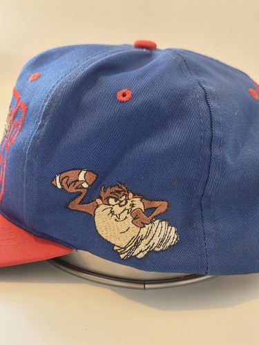Vintage New York Giants x Looney Tunes Taz Tasmanian Devil Snapback Hat 90s 1993 - Picture 7 of 14