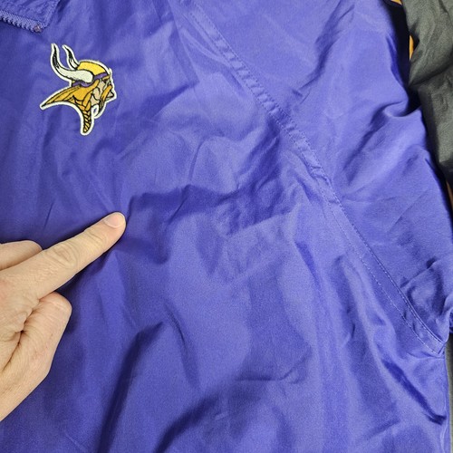 Chaqueta cortavientos de colección Puma Minnesota Vikings para hombre 2XL púrpura cremallera completa NFL - Imagen 10 de 18