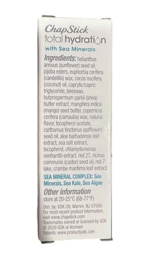 Chapstick Total Hydration Sea Minerals Lip Balm - 0.12oz (Sheer Glow) New NIB - Picture 3 of 6
