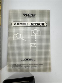 Armor Attack Vectrex Complete In Box CIB Good Shape With Overlay Manual Tray